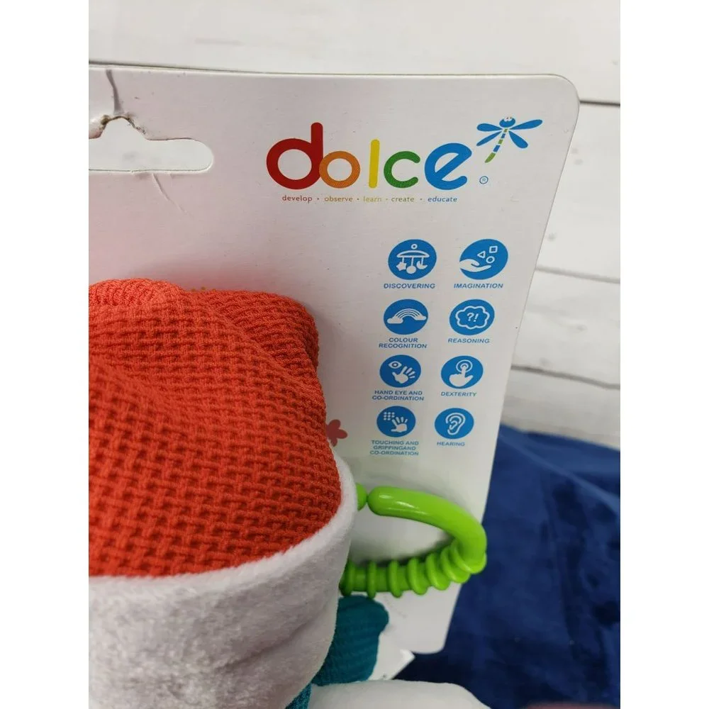 Dolce‎ Snowman Plush White Baby Teething Toy Plush